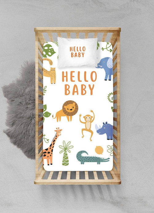 %100 Pamuklu Lastikli Çarşaf Seti - (55x95+15cm) - PLCS12023023