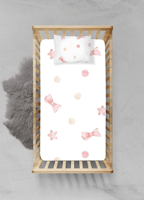 %100 Pamuklu Lastikli Çarşaf Seti - (60x120+15cm) - PLCS22023040
