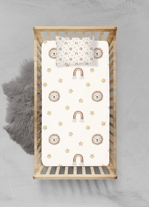 %100 Pamuklu Lastikli Çarşaf Seti - (80x140+15cm) - PLCS52023046