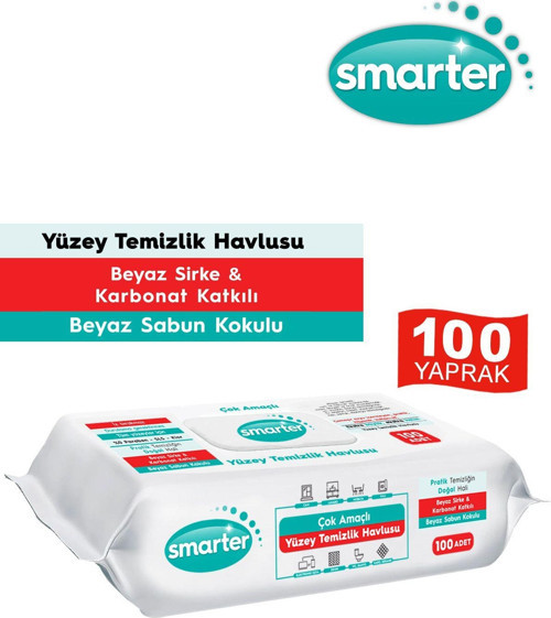 YÜZEY TEMİZLİK HAVLUSU BEYAZ SABUN KOKULU VE KARBONAT KATKILI