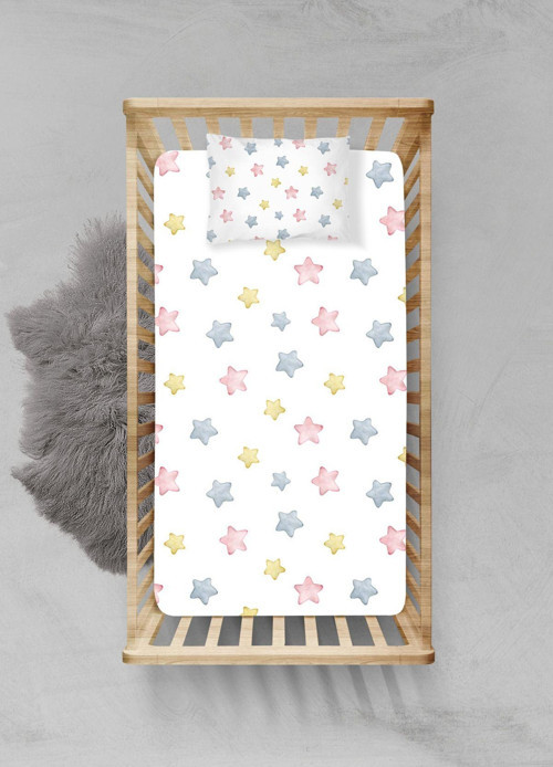 %100 Pamuklu Lastikli Çarşaf Seti - (55x95+15cm) - PLCS12023052