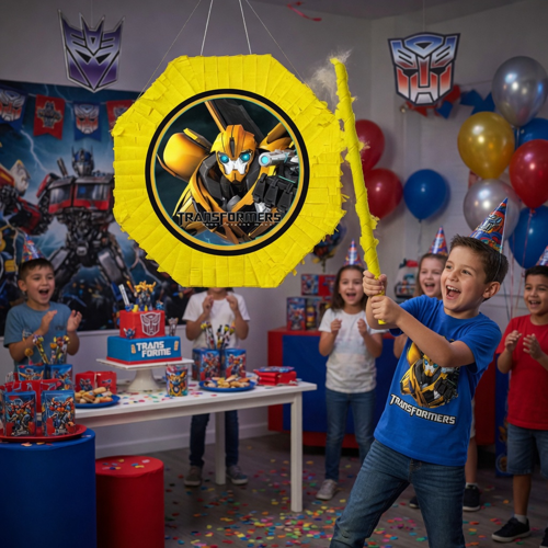Transformers Pinyata 42 cm Sopalı Doğum Günü Parti Oyunu Şeker Doldurulabilir