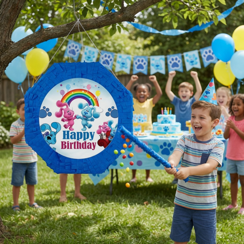 Blues Clues Pinyata 42 cm Sopalı Doğum Günü Parti Oyunu Şeker Doldurulabilir