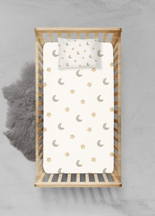 %100 Pamuklu Lastikli Çarşaf Seti - (55x95+15cm) - PLCS12023057