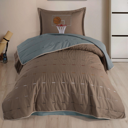 Ranforce %100 Pamuk Nakışlı Tek Kişilik Yatak Örtüsü Hoop
