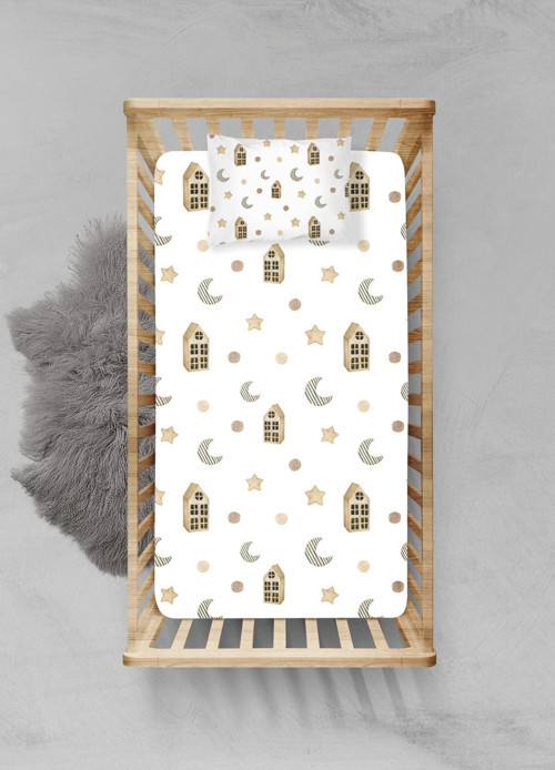 %100 Pamuklu Lastikli Çarşaf Seti - (90x190+20cm) - PLCS62023059