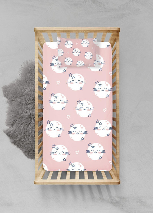 %100 Pamuklu Lastikli Çarşaf Seti - (120x200+20cm) - PLCS82023071