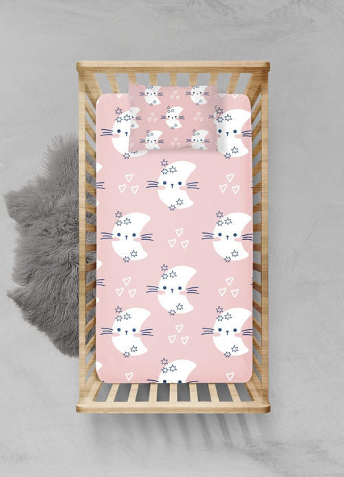 %100 Pamuklu Lastikli Çarşaf Seti - (55x95+15cm) - PLCS12023072