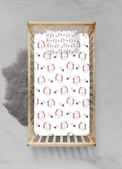 %100 Pamuklu Lastikli Çarşaf Seti - (55x95+15cm) - PLCS12023073