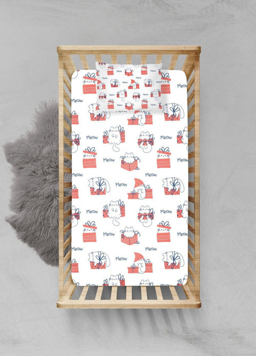 %100 Pamuklu Lastikli Çarşaf Seti - (80X140 15CM) - Plcs52023075