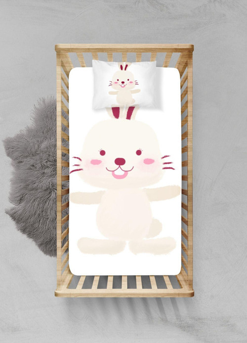%100 Pamuklu Lastikli Çarşaf Seti - (90x190+20cm) - PLCS62023082