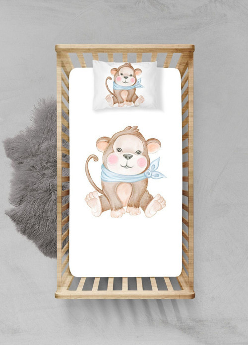 %100 Pamuklu Lastikli Çarşaf Seti - (55x95+15cm) - PLCS12023084