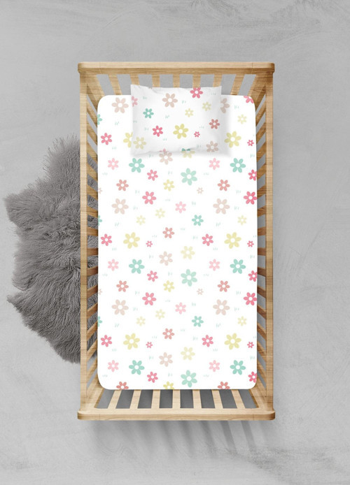 %100 Pamuklu Lastikli Çarşaf Seti - (80x140+15cm) - PLCS52023087