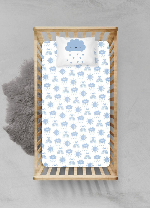 %100 Pamuklu Lastikli Çarşaf Seti - (90x190+20cm) - PLCS62023001