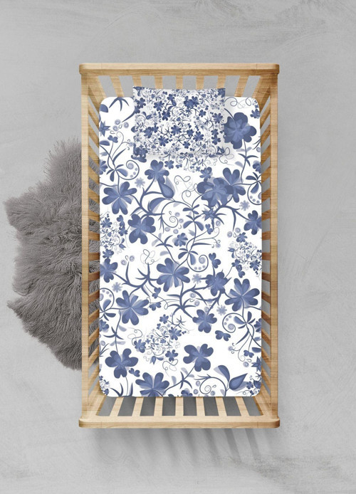 %100 Pamuklu Lastikli Çarşaf Seti - (120x200+20cm) - PLCS82023032