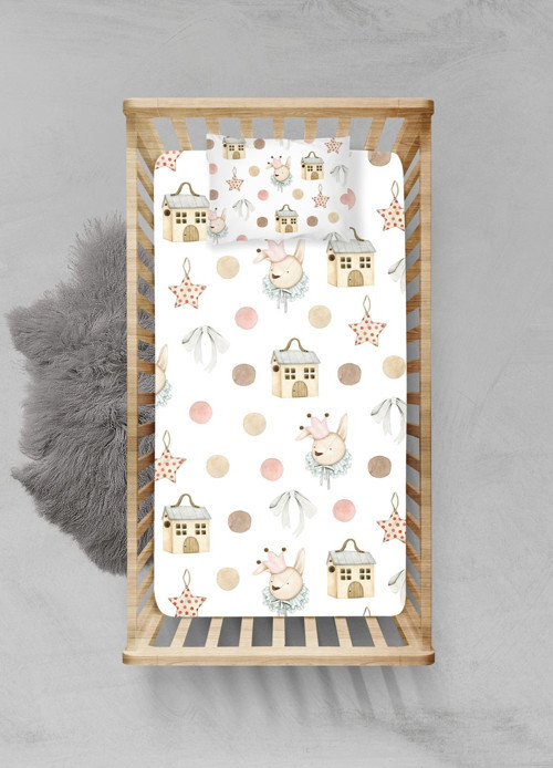 %100 Pamuklu Lastikli Çarşaf Seti - (90x190+20cm) - PLCS62023043