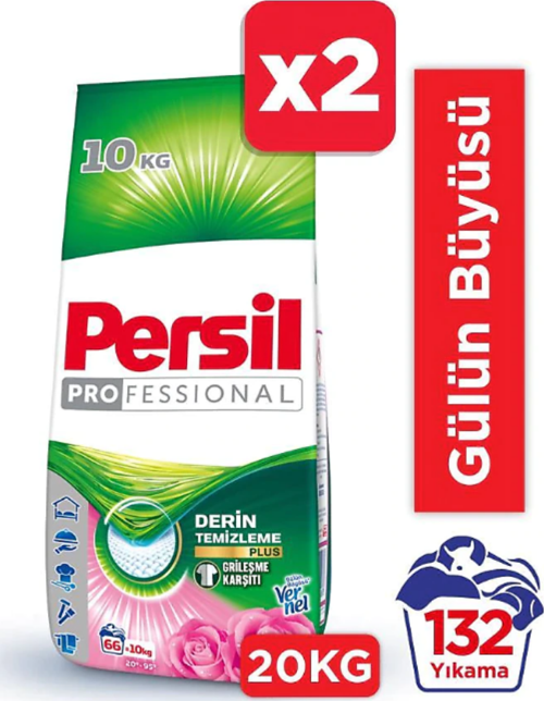 Professional Gülün Büyüsü 10 kg 2'li Toz Deterjan