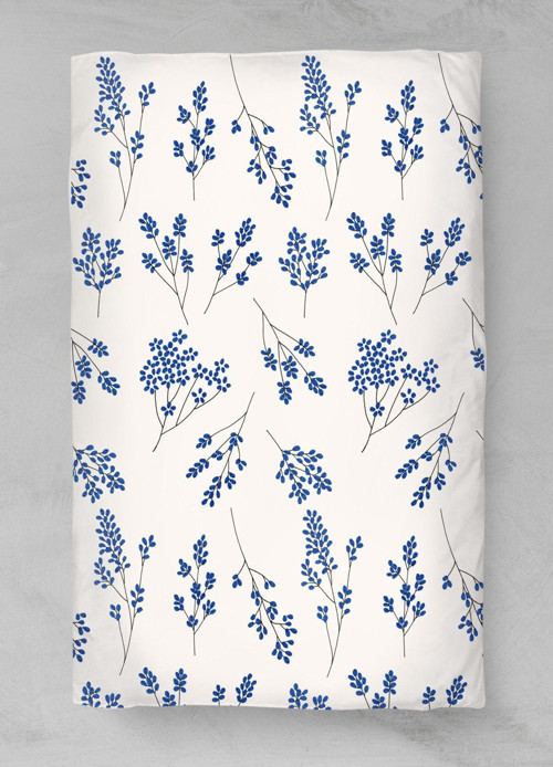 Pamuk Saten Baskılı Düz Çarşaf - (120x180) - BCC12023147