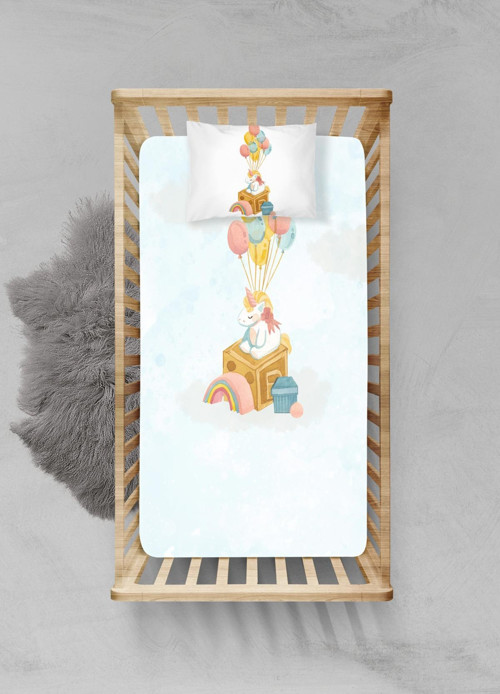 %100 Pamuklu Lastikli Çarşaf Seti - (60x120+15cm) - PLCS22023105