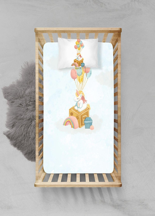 %100 Pamuklu Lastikli Çarşaf Seti - (90x190+20cm) - PLCS62023105