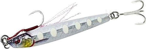 3D Jig Minnow 5 gr 4,6 cm Metal Jig Yem Bone White Glow