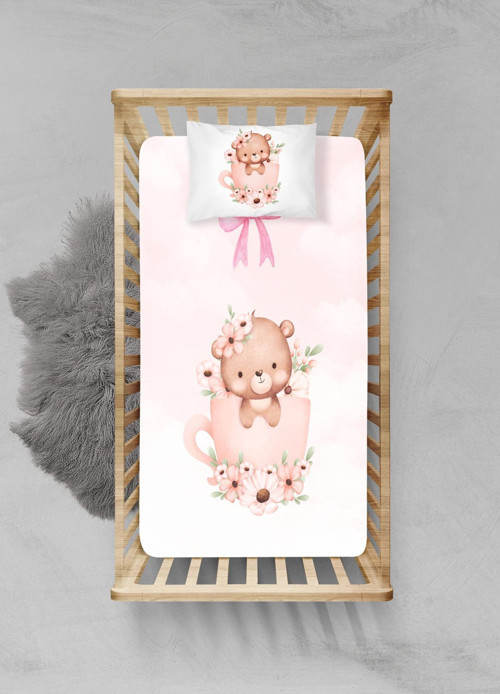 %100 Pamuklu Lastikli Çarşaf Seti - (100x200+20cm) - PLCS72023120