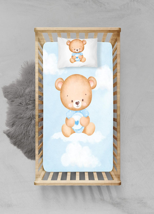 %100 Pamuklu Lastikli Çarşaf Seti - (70x110+15cm) - PLCS32023121