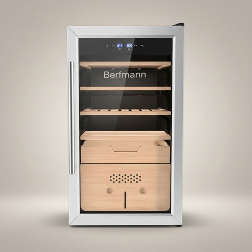 Sedirli Elektronik Humidor Puro Dolabı (486 Puro Kapasite)
