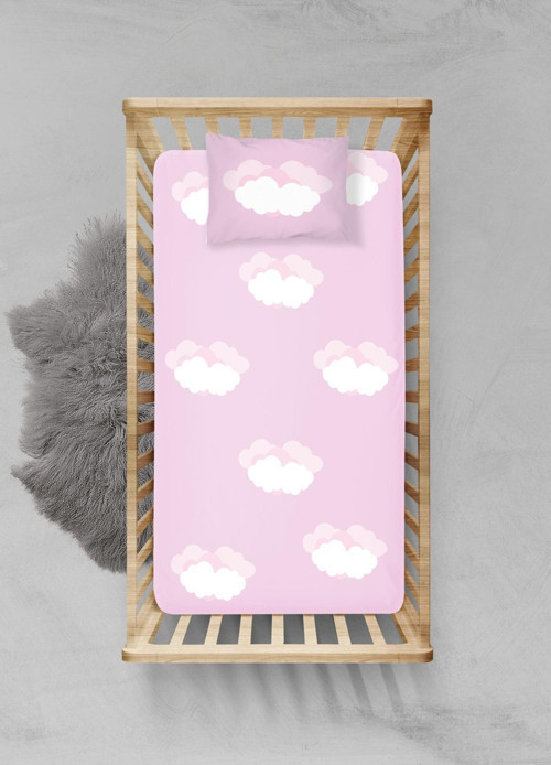 %100 Pamuklu Lastikli Çarşaf Seti - (120x200+20cm) - PLCS82023144