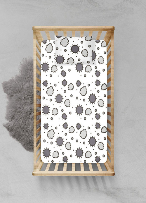 %100 Pamuklu Lastikli Çarşaf Seti - (55x95+15cm) - PLCS12023161