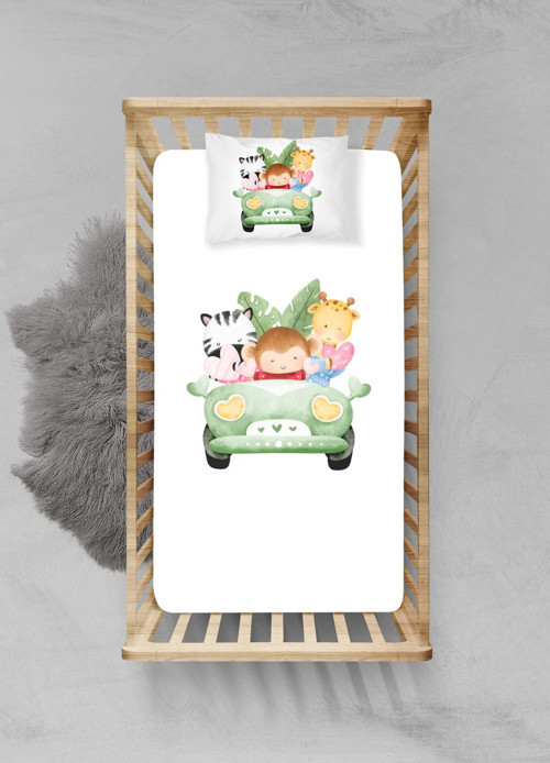 %100 Pamuklu Lastikli Çarşaf Seti - (120x200+20cm) - PLCS82023166