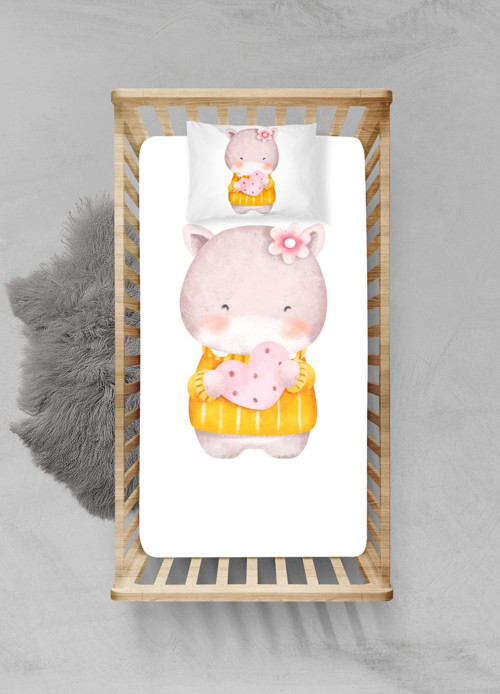 %100 Pamuklu Lastikli Çarşaf Seti - (70x130+15cm) - PLCS42023168