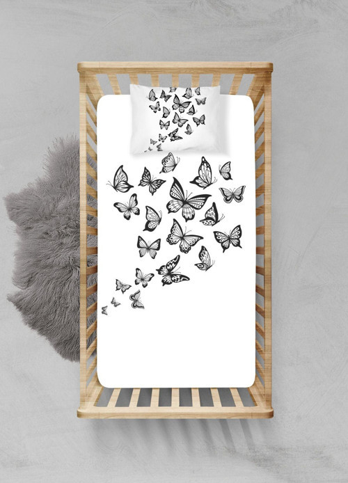 %100 Pamuklu Lastikli Çarşaf Seti - (80x140+15cm) - PLCS52023176