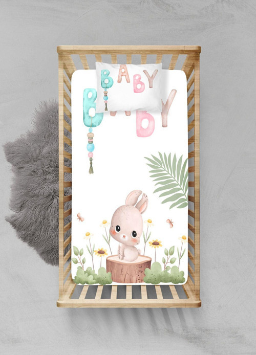 %100 Pamuklu Lastikli Çarşaf Seti - (70x110+15cm) - PLCS32023191