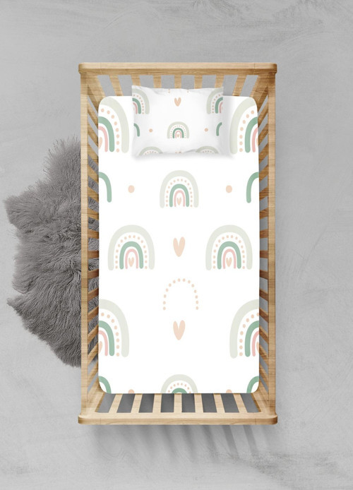 %100 Pamuklu Lastikli Çarşaf Seti - (55x95+15cm) - PLCS12023192