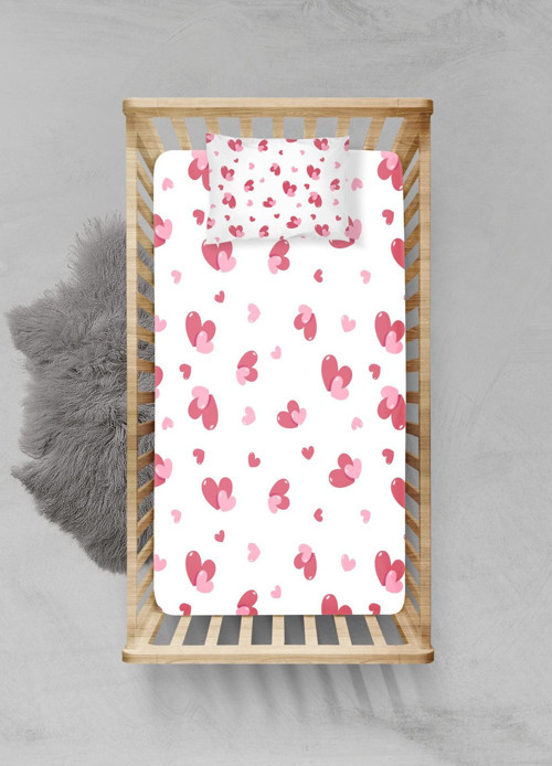 %100 Pamuklu Lastikli Çarşaf Seti - (100x200+20cm) - PLCS72023223