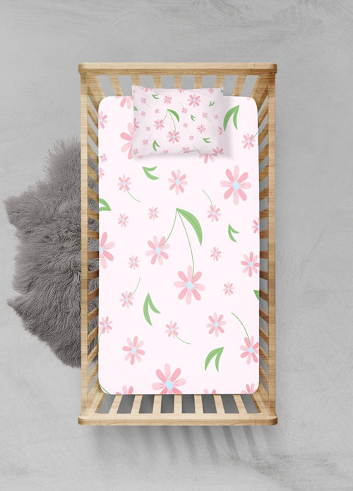 %100 Pamuklu Lastikli Çarşaf Seti - (100x200+20cm) - PLCS72023227