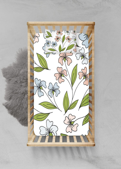 %100 Pamuklu Lastikli Çarşaf Seti - (80x140+15cm) - PLCS52023228