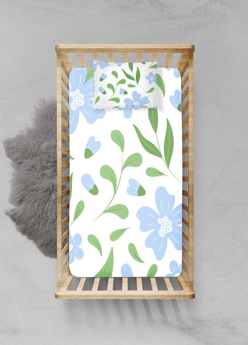 %100 Pamuklu Lastikli Çarşaf Seti - (80x140+15cm) - PLCS52023232
