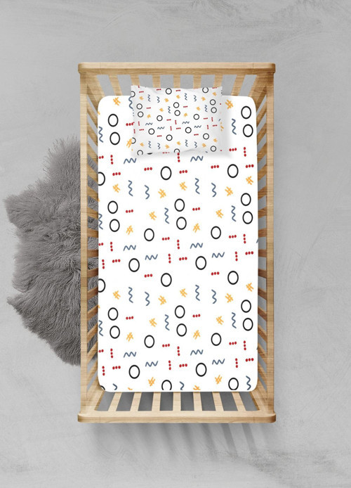 %100 Pamuklu Lastikli Çarşaf Seti - (80x140+15cm) - PLCS52023239