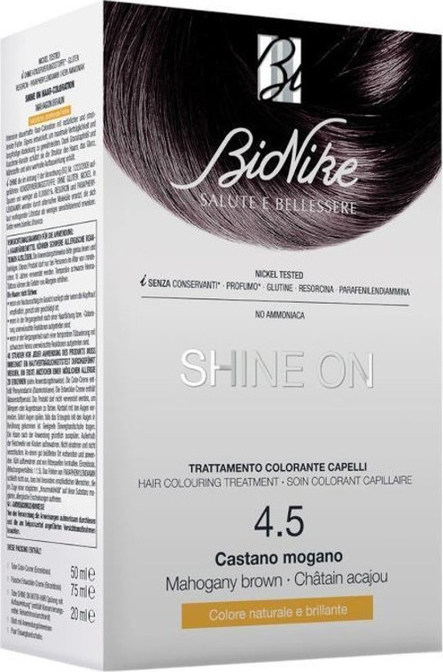 BIONIKE SHINE ON Hair Colouring Treatment No: 4.5 MAHOGANY BROWN