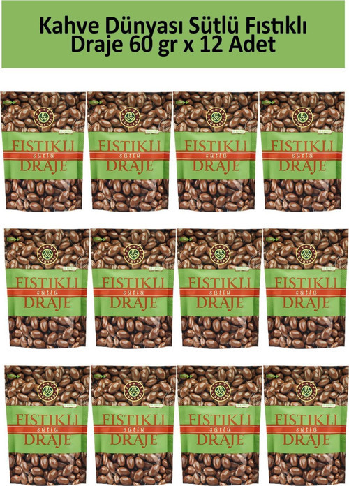 ANTEP FISTIK DRAJE 60 GR x 12 Adet