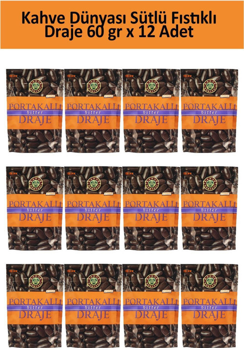 PORTAKALLI BİTTER DRAJE 60 GR x 12 Adet