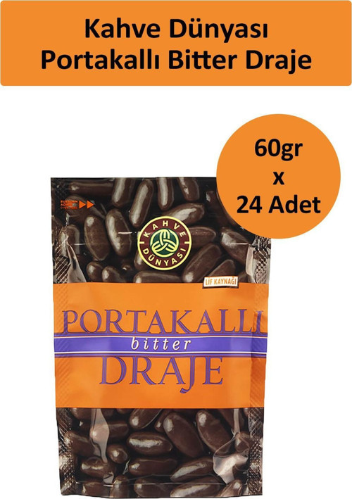 PORTAKALLI BİTTER DRAJE 60 GR x 24 Adet