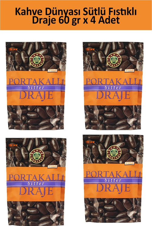 PORTAKALLI BİTTER DRAJE 60 GR x 4 Adet