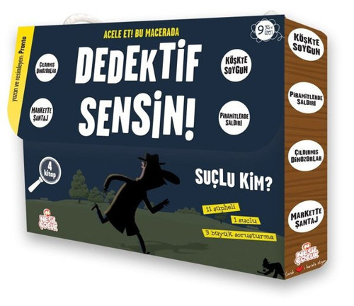 Dedektif Sensin!-4 Kitap Takım