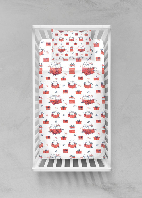 Organik Pamuk Bebek Nevresim Takımı - (100x150) - BCNTAY32023074