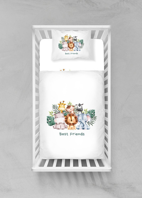 Organik Pamuk Bebek Nevresim Takımı - (100x150) - BCNTAY32023109