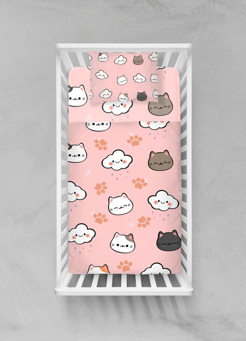Organik Pamuk Bebek Nevresim Takımı - (100x150) - BCNTAY32023129