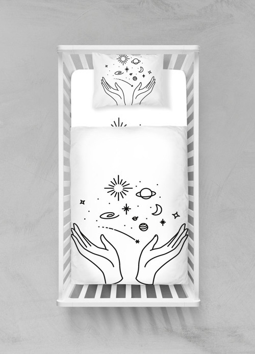 Organik Pamuk Bebek Nevresim Takımı - (100x150) - BCNTAY32023261